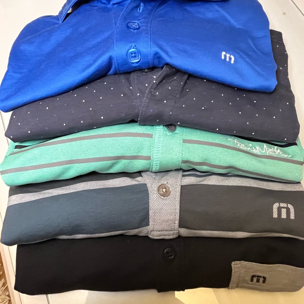 Bundle of 5 Travis Mathew Golf Shirts